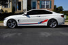 Side Stripe Graphics for BMW 4 Series F32 Coupe M Performance, sticker decals
