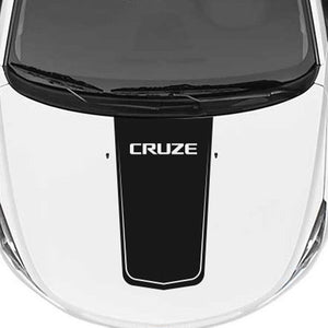 Chevrolet Chevy Cruze - Rally Racing Stripe Hood Graphic Cruze lettering