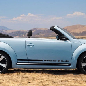 Volkswagen Beetle 2011-2018 rocker Stripe Stripes Graphics Decals