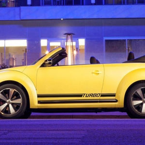 Volkswagen Beetle 2011-2018 turbo rocker Stripe Graphics Decals