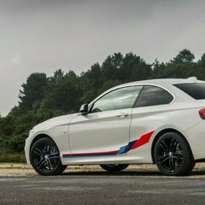 Side Stripe Graphics for BMW 2 Series F22 Coupe M Performance, sticker decals