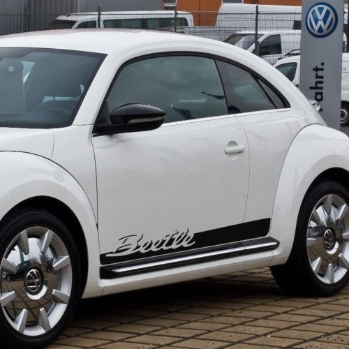 VW Volkswagen Beetle 2012-2018 side stripes Porsche Script graphics Decal
