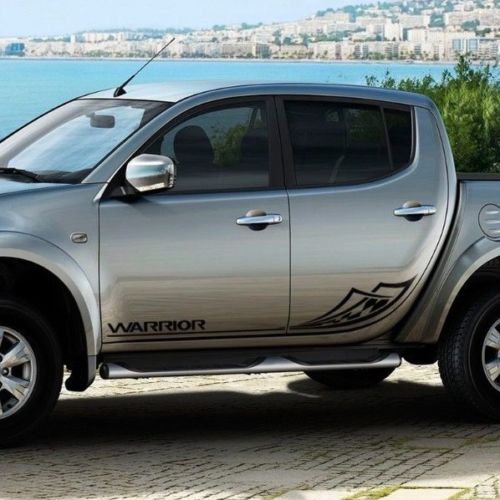 Mitsubishi L200 Warrior side stripe tribal decal graphics